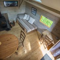 Vue depuis la mezzanine Cabane de la prairie à louer Vercors