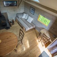 Vue depuis la mezzanine Cabane de la prairie à louer Vercors