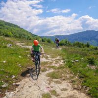 En revenant de la Goulandière VTT dans le Vercors