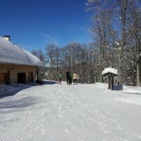 Patente, départ des pistes de ski de fond dans les Coulmes Ski de fond dans les Coulmes