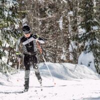 Adrien "en classique" dans les Coulmes Ski de fond dans Les Coulmes