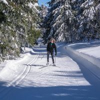 Sur les pistes des Coulmes en skating Ski de fond dans les Coulmes