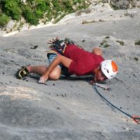 Presles, Frère de Sangle, Micka gainé à bloc, 7b+, avril 2020