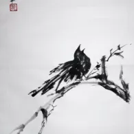 Réveillez-vous! 2025 Peinture à l'encre, Merle